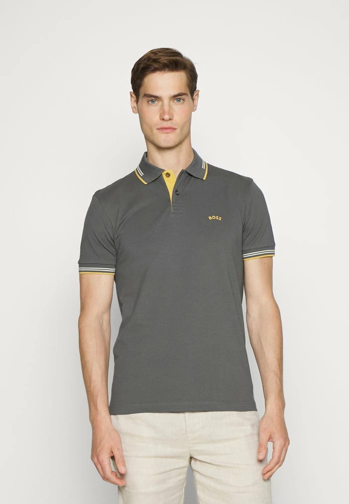 BOSS PAUL CURVED - Polo Shirt - Dark Grey One 3 BOSS PAUL CURVED - Polo Shirt - Dark Grey One