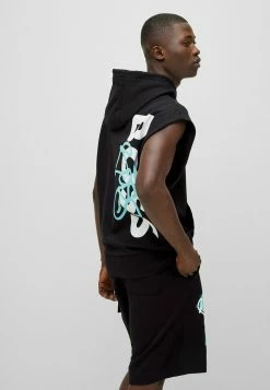 BOSS WILETGRAFFITI - Hoodie - Black One -BOSS Sales Store 82a6e68f57444f59926bf0caa10ed745