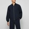 BOSS P-HANRY-WG-BMB - Bomber Jacket - Dark Blue -BOSS Sales Store 8333a318e9e74b639e3432f8fe647d01