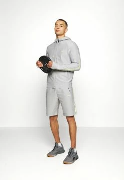 BOSS SICON GYM - Zip-up Sweatshirt - Light/pastel Grey -BOSS Sales Store 833f58dd06034a73a6ddd2be1d650bcc