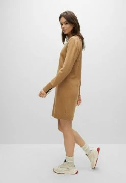 BOSS Jumper Dress - Beige -BOSS Sales Store 834eec9bf54d41b0bbd2f31b5003ac50