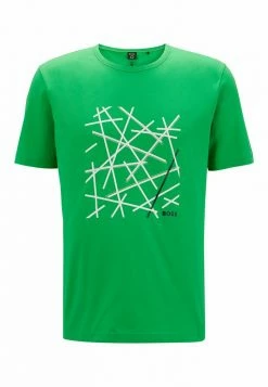 BOSS Print T-shirt - Open Green One -BOSS Sales Store 846e423bb24046f8a898278ec1dae868