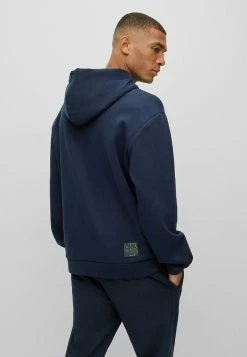 BOSS SOODED - Hoodie - Dark Blue Two -BOSS Sales Store 84d5148d18934391a42b5fbdc7c23ce9