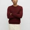 BOSS BOTTO L - Jumper - Dark Red Four 2 BOSS BOTTO L - Jumper - Dark Red Four -BOSS Sales Store 85bed6777e6043a1b34a3d15d402b68c
