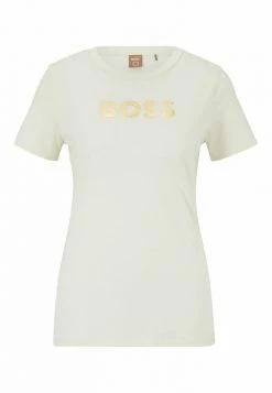 BOSS ELOGO METALLIC - Print T-shirt - Natural Eighteen -BOSS Sales Store 861365e2f0a74f3aa44de663c1a89adb