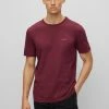 BOSS CURVED - Basic T-shirt - Dark Pink Four -BOSS Sales Store 86ca598f94db4c34ac207a3604e52f35
