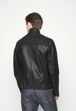 BOSS JOSEP - Leather Jacket - Black -BOSS Sales Store 86de0919bbda4f579d9690e57a68ab24