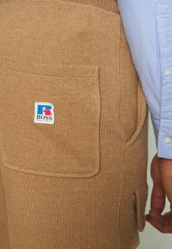 BOSS X RUSSELL ATHLETIC JAMMIN - Tracksuit Bottoms - Medium Beige -BOSS Sales Store 88eee7d3005c4761bb976a4726bfa933