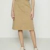 BOSS VEREA - A-line Skirt - Medium Beige -BOSS Sales Store 88fd4ca804724c39a54251a0318dd5ad