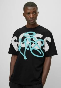 BOSS GRAFFITTI - Print T-shirt - Black One