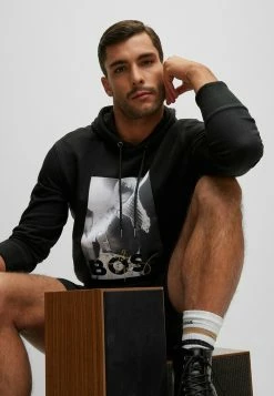 BOSS MERCURY - Hoodie - Black One -BOSS Sales Store 8aa06c722d84470d8d8a3dc4cffa6c9b