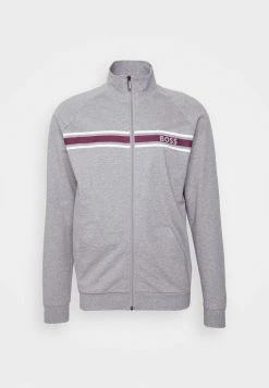 BOSS AUTHENTIC JACKET - Zip-up Sweatshirt - Medium Grey -BOSS Sales Store 8bb8dbd56b124491a247aea20a819091