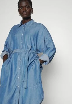 BOSS DATTA - Denim Dress - Light Pastel Blue -BOSS Sales Store 8c4dd0ba962645e8a5db34ee85a80a65