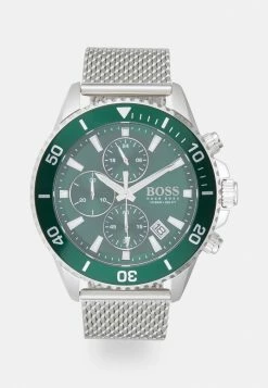 BOSS ADMIRAL - Chronograph Watch - Silver-coloured/green