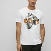 BOSS TDRAW - Print T-shirt - White