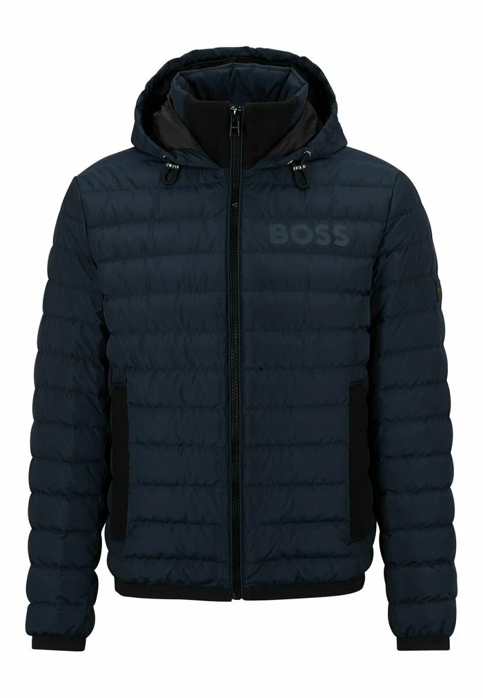 BOSS Down Jacket - Dark Blue Four 7 BOSS Down Jacket - Dark Blue Four - Image 5