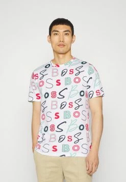 BOSS TEALLOVERNEW - Print T-shirt - White