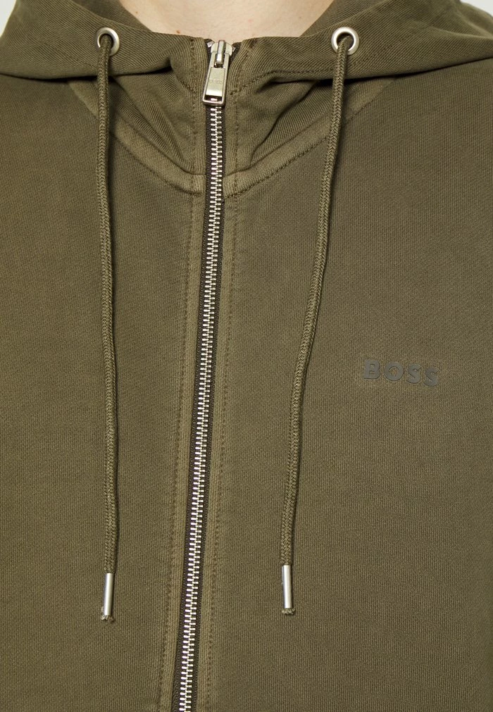 BOSS ZEFADE - Zip-up Sweatshirt - Dark Green 8 BOSS ZEFADE - Zip-up Sweatshirt - Dark Green - Image 6