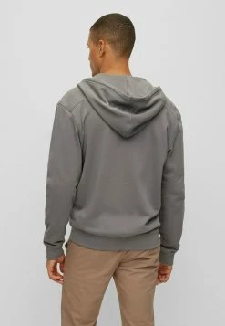 BOSS Zip-up Sweatshirt - Dark Grey Nine -BOSS Sales Store 90ed0d5a43e44b7eaf33aa184dd0aec9