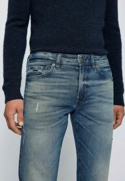 BOSS Straight Leg Jeans - Dark Blue -BOSS Sales Store 914a6dd9639647aaae65783553c21b61
