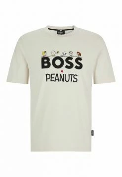 BOSS CHARL IN - Print T-shirt - Natural Eighteen