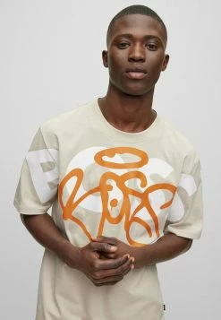 BOSS GRAFFITTI - Print T-shirt - Open Beige One -BOSS Sales Store 92b95efb8b8f4e8180051b3d86b3ac3d