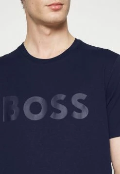 BOSS TIBURT - Print T-shirt - Marine -BOSS Sales Store 930be2886bbe43e0b482e3db75f9da79