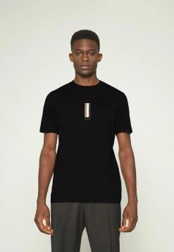 BOSS TIBURT - Print T-shirt - Black