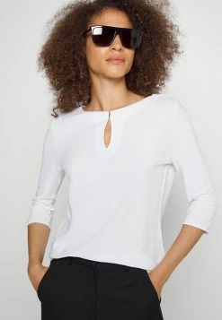 BOSS EPINA - Long Sleeved Top - White -BOSS Sales Store 9445d3a0a0cc4cb685665f34af7569e1