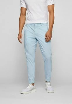 BOSS LAVISH STRIPE - Chinos - Light Blue Three