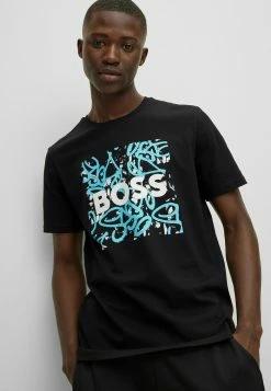 BOSS TEGRAFBASIC - Print T-shirt - Black One -BOSS Sales Store 959b587c6ef24c78ad13d95b0e4d545c