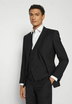 BOSS HUGE - Suit Waistcoat - Black -BOSS Sales Store 962fb5dd1fab40f59c61f122a763159d
