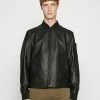 BOSS MALBA - Leather Jacket - Black -BOSS Sales Store 964bd585ae33448aa29759e25ad672d8