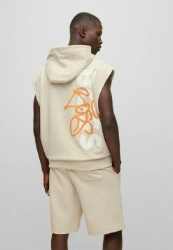 BOSS WILETGRAFFITI - Hoodie - Open Beige One -BOSS Sales Store 96d201d97065483baa7e2e8a9f402fad