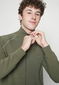 BOSS MIX MATCH JACKET - Zip-up Sweatshirt - Open Green -BOSS Sales Store 977ede8a721d4ee79548ebb40f9b2671