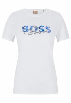 BOSS C_ELOGO - Print T-shirt - White -BOSS Sales Store 98421f97f9cf4e77a3a8af1c8a6dc24e