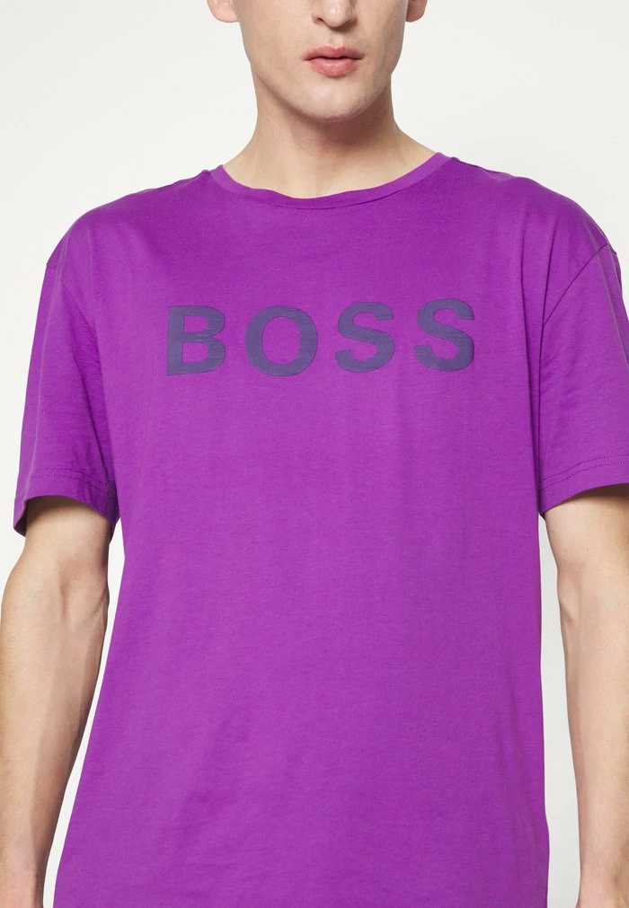 BOSS Print T-shirt - Bright Purple 9 BOSS Print T-shirt - Bright Purple - Image 7
