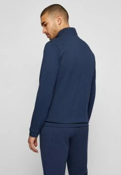 BOSS SKAZ CURVED - Zip-up Sweatshirt - Dark Blue -BOSS Sales Store 9a2a5ced85b547f0b4545b8ba1688fe3