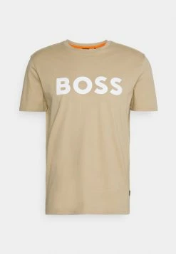 BOSS THINKING - Print T-shirt - Light Beige