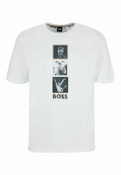 BOSS FREDDIE - Print T-shirt - White -BOSS Sales Store 9c82ae0d464d4ae5bc9bd2883f6ffa12