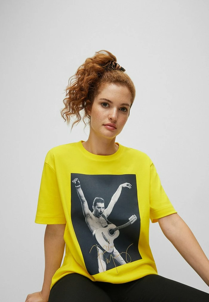BOSS MERCURY - Print T-shirt - Yellow Nineteen 4 BOSS MERCURY - Print T-shirt - Yellow Nineteen - Image 2