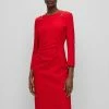 BOSS DADEKA - Shift Dress - Red Twelve -BOSS Sales Store 9d5a30d7ced04941aa0dbd3fb510c2dc