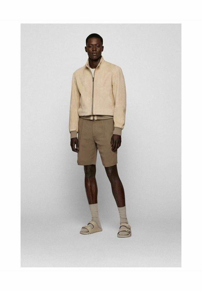 BOSS MIKA - Leather Jacket - Safran 4 BOSS MIKA - Leather Jacket - Safran - Image 2