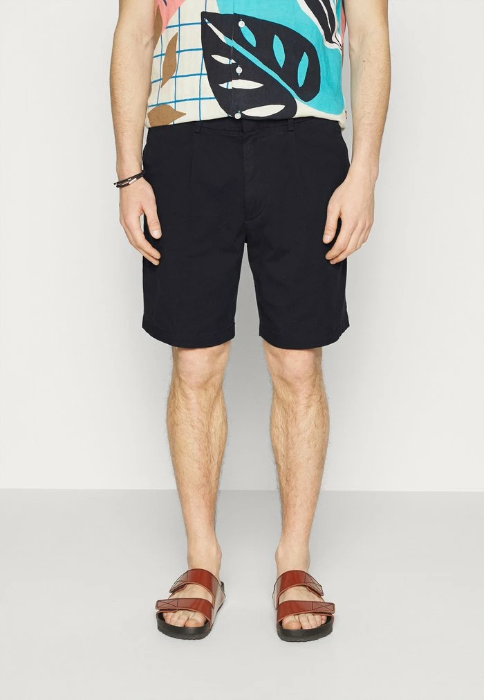 BOSS KEDNO PLEATS - Shorts - Dark Blue 3 BOSS KEDNO PLEATS - Shorts - Dark Blue