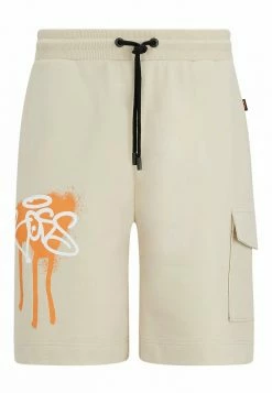 BOSS SEGRAFFITTI - Shorts - Open Beige One -BOSS Sales Store 9fa0bb6586d34b239848ab3b446951c1