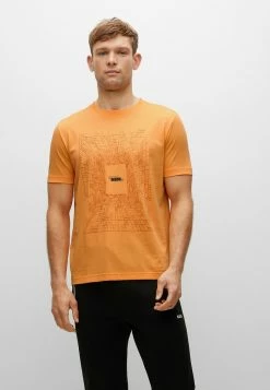 BOSS TEE - Print T-shirt - Open Orange Two