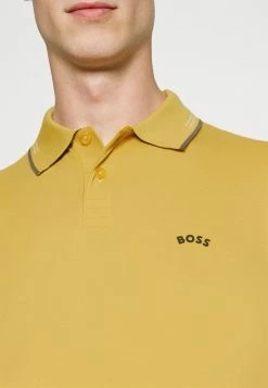 BOSS PAUL CURVED - Polo Shirt - Gold -BOSS Sales Store a3e598bbaf364623919bbdc9ae1a3d95