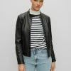 BOSS Leather Jacket - Black One