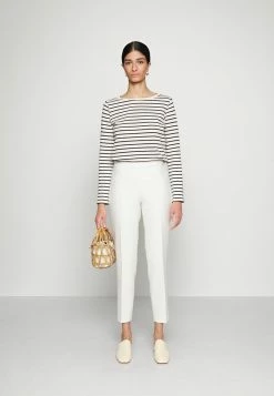 BOSS TILUNA SIDEZIP - Trousers - Open White -BOSS Sales Store a5739296f0c840e2aaf66182db5f79a0