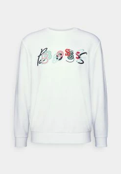 BOSS WELOGOCREW - Sweatshirt - White -BOSS Sales Store a60585e7a43d4631990077c0c78be75a
